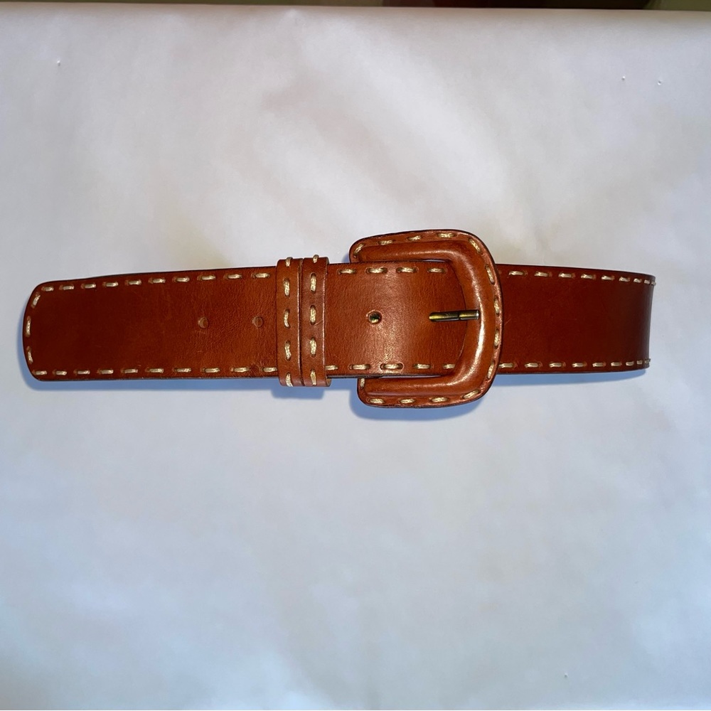 Vintage Leather Omega Wide Belt